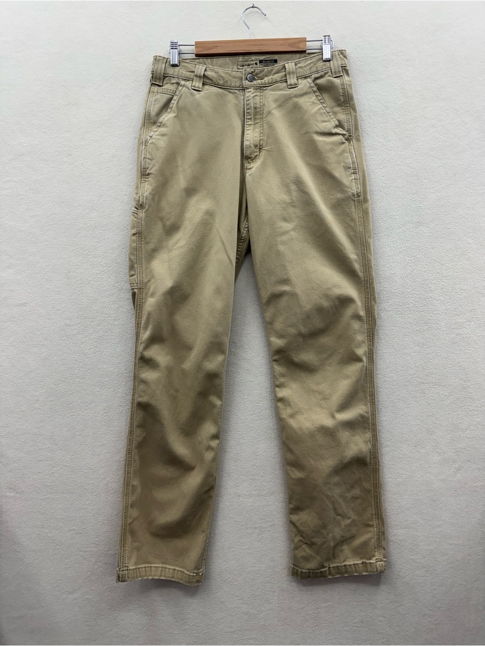 Carhartt Pants Mens 32x34 Relaxed Fit Workwear Utility Carpenter Tan